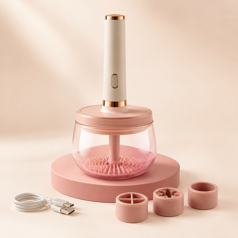 Nettoyeur automatique de pinceaux de maquillage