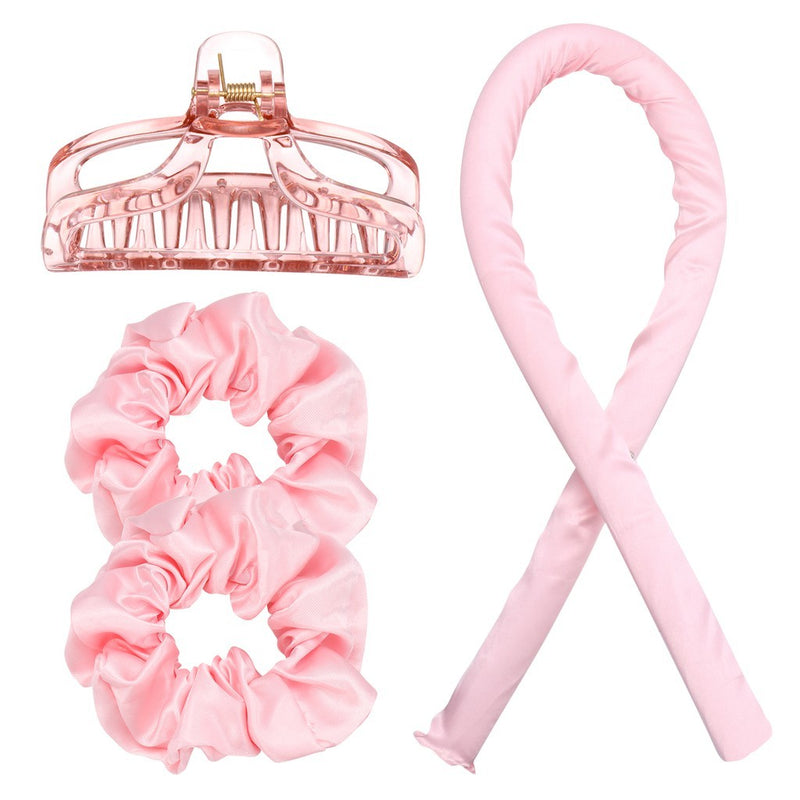 Kit de boucles sans chaleur en satin – 4 pièces