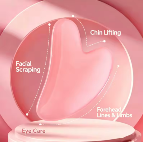 Formas de uso do Gua Sha rosa no rosto